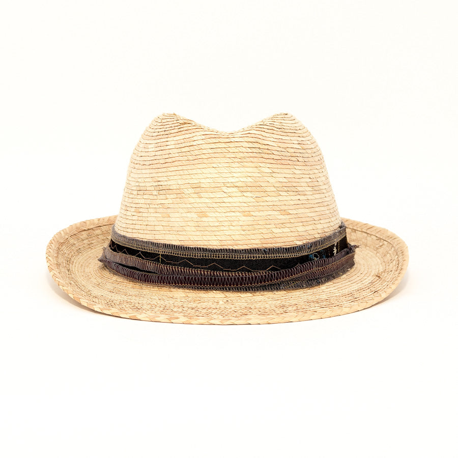 Light Palm Fedora - Palm Straw Hat
