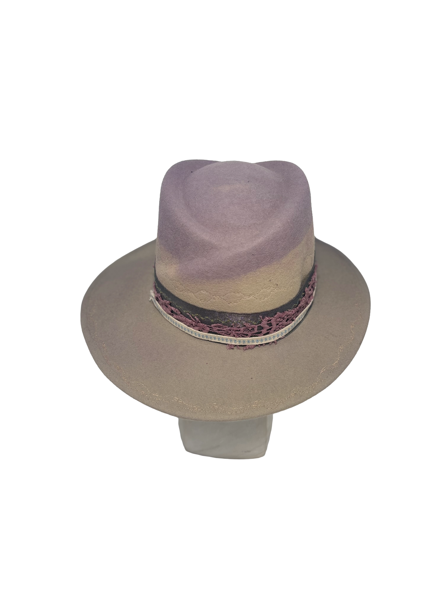 Asymmetrical Hand-dyed- Custom Milliner Hat