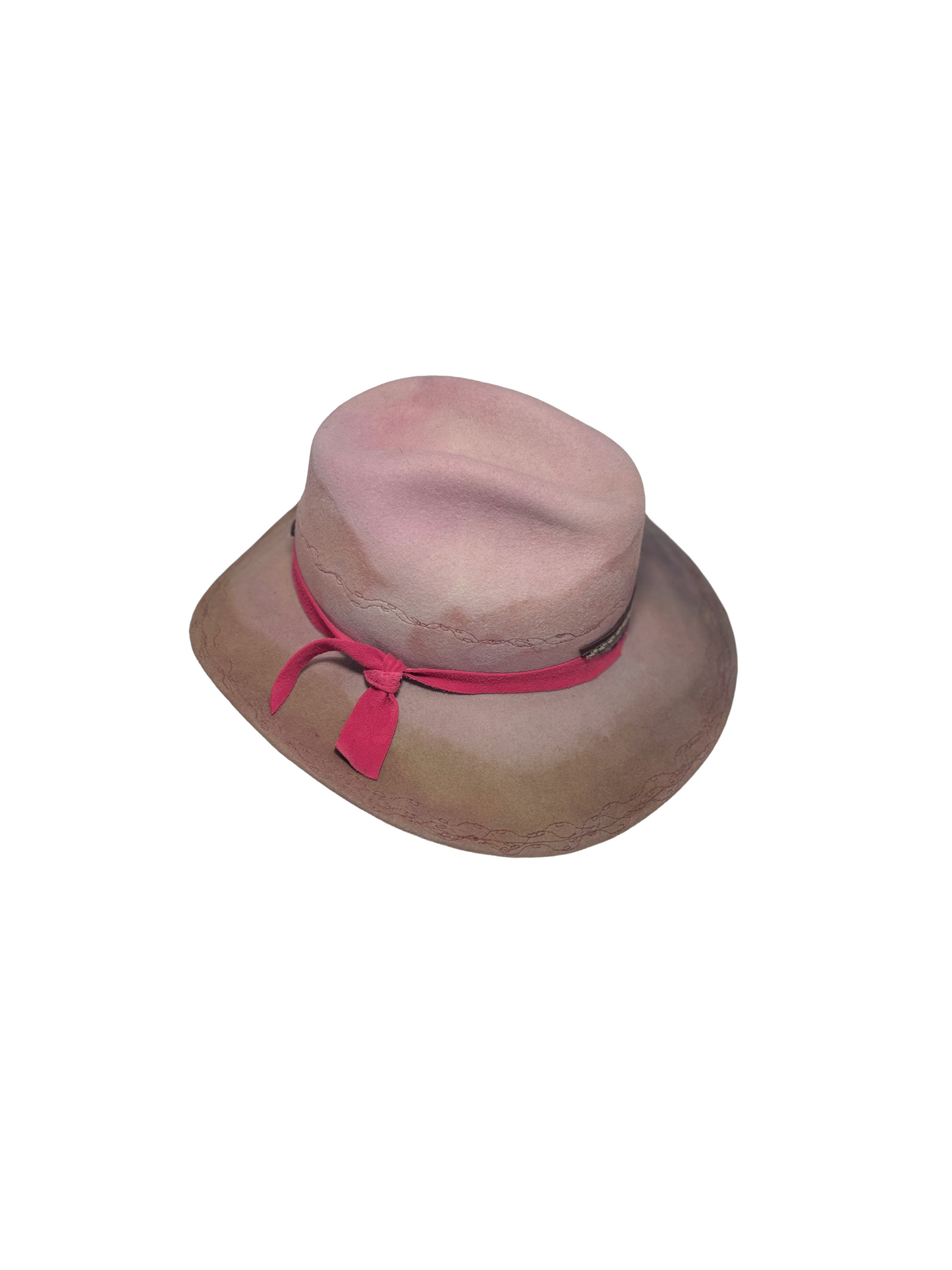 Asymmetrical Hand dyed Milliner Style Hat