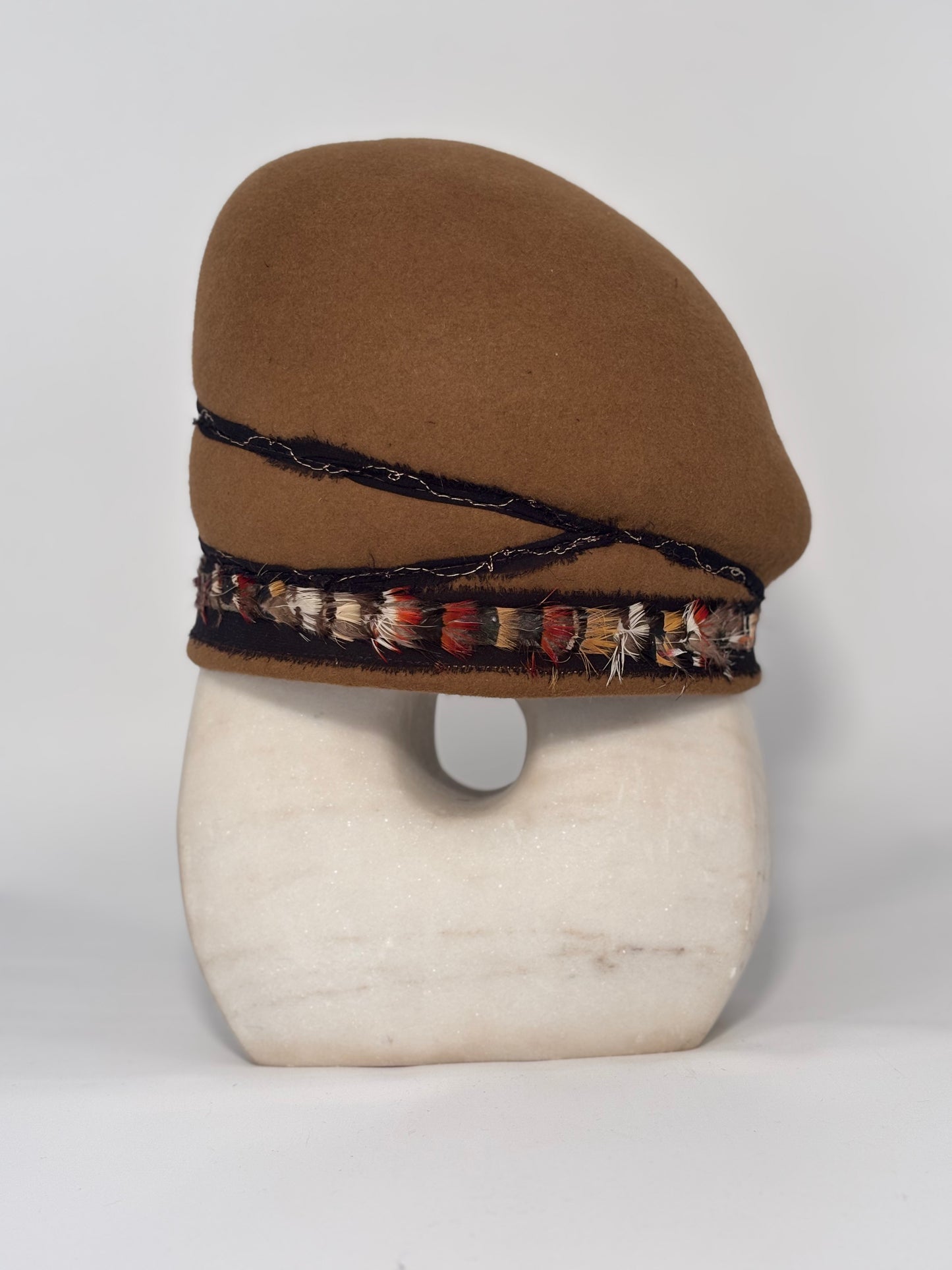 Beret Style Milliner Felt Hat