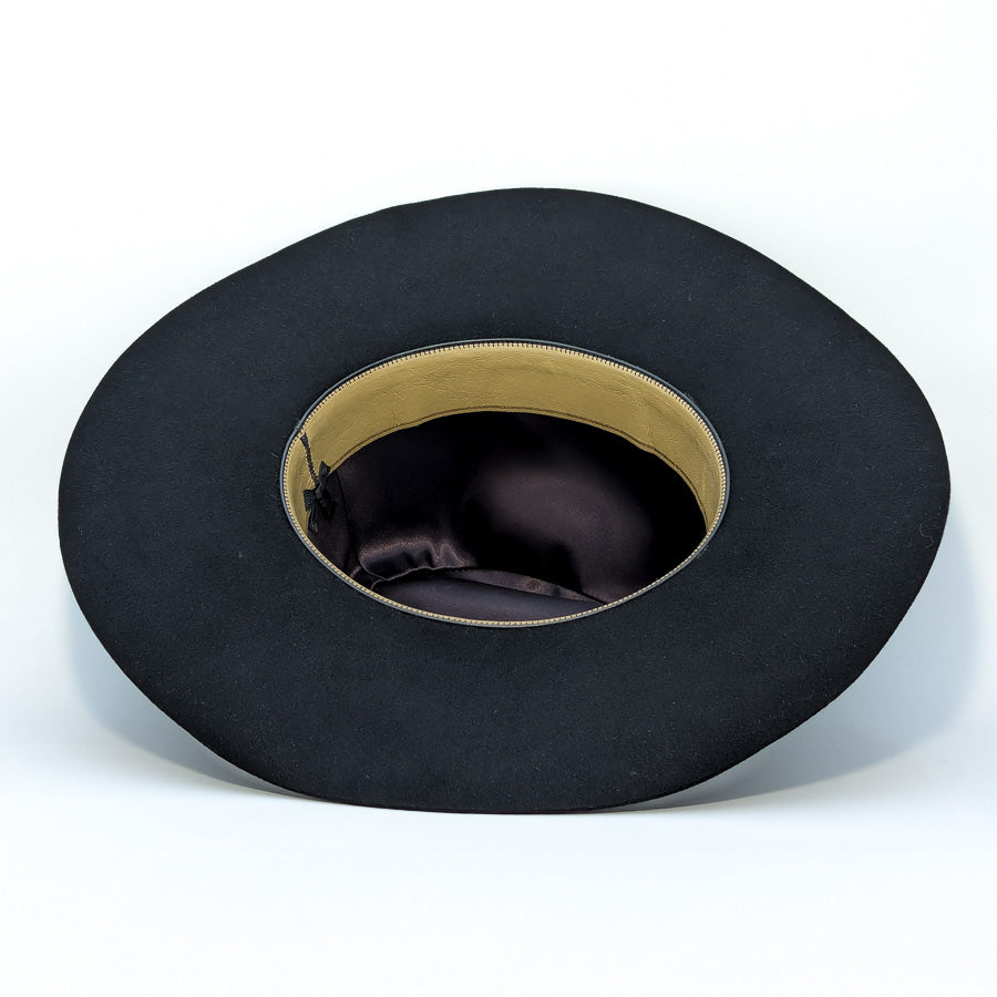 Black Cattleman w/ Feather Band - Custom Felt Hat