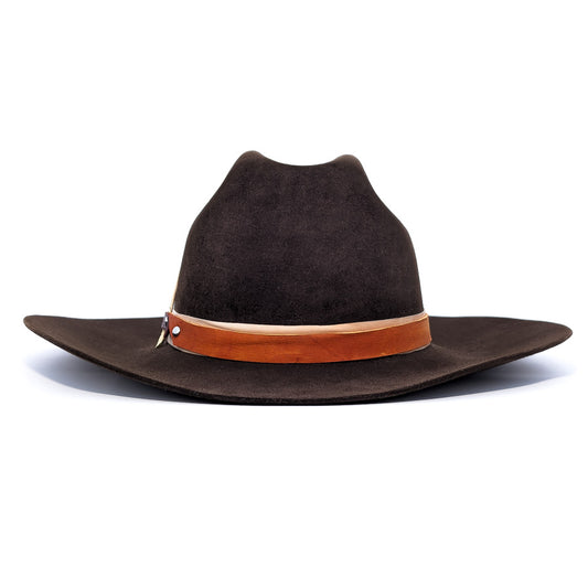 Dark Brown Rancher - Custom Felt Hat