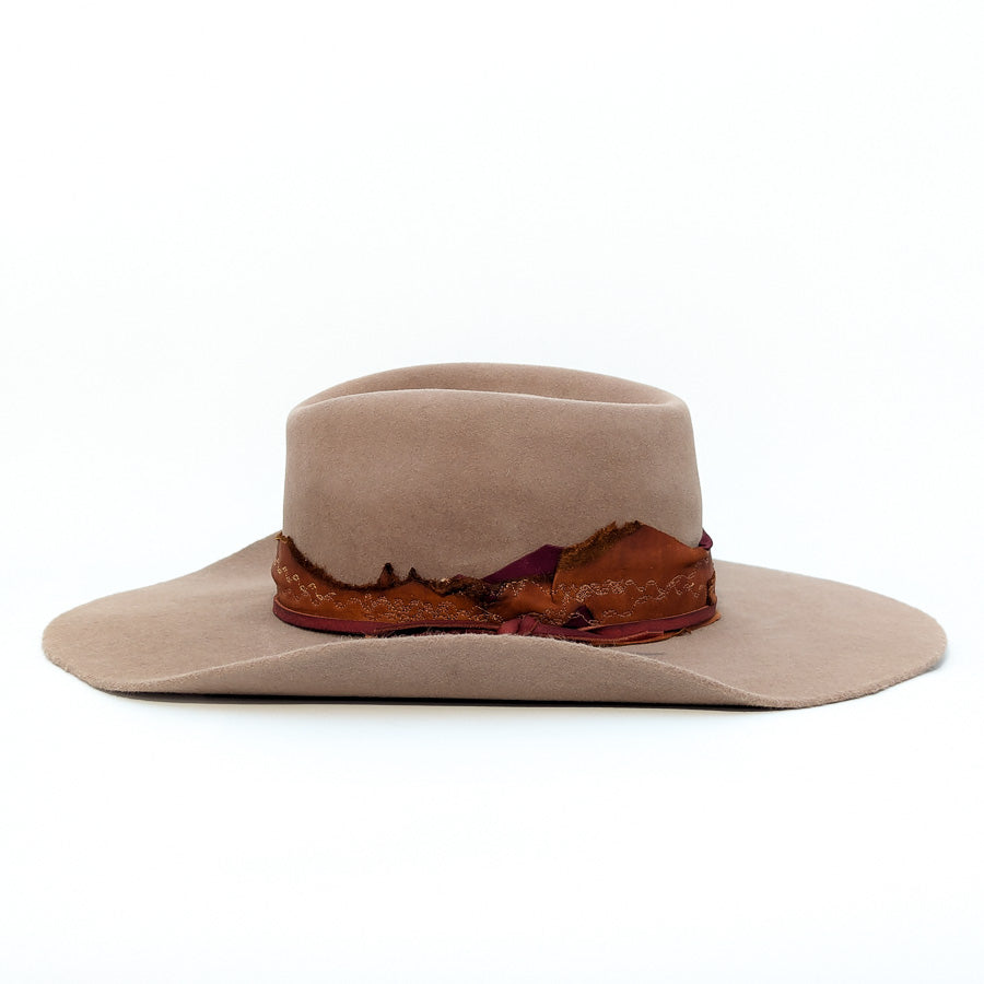 Sahara Pinched Teardrop - Custom Felt Hat