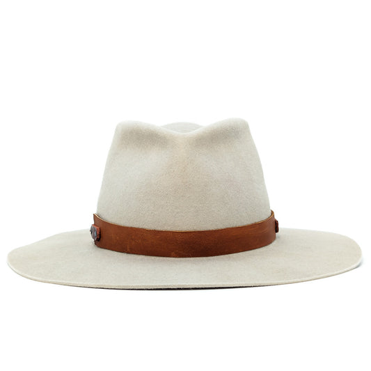 Silver Belly Pinched Teardrop - Custom Felt Hat