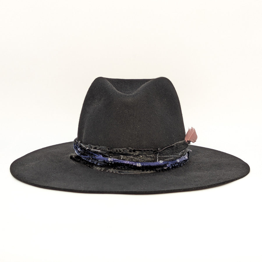 Black Pinched Felt - Custom Hat
