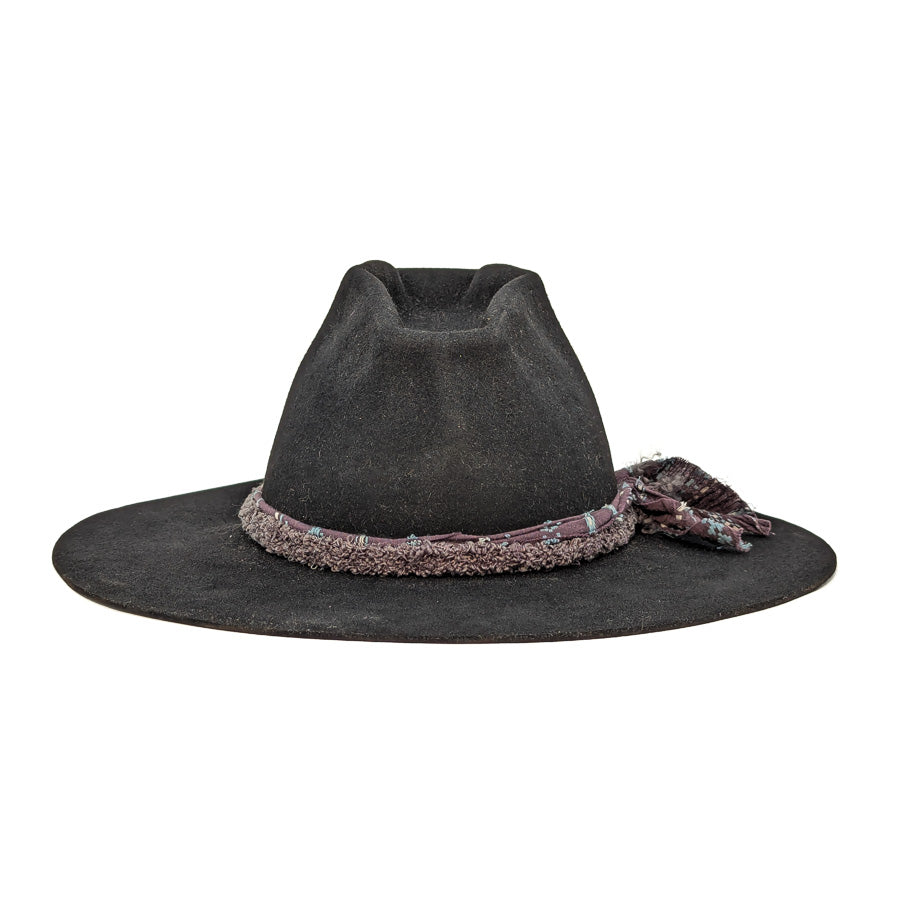 Black Pinched - Custom Felt Hat