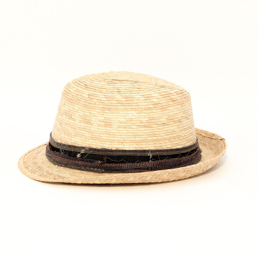 Light Palm Fedora  - Palm Straw Hat