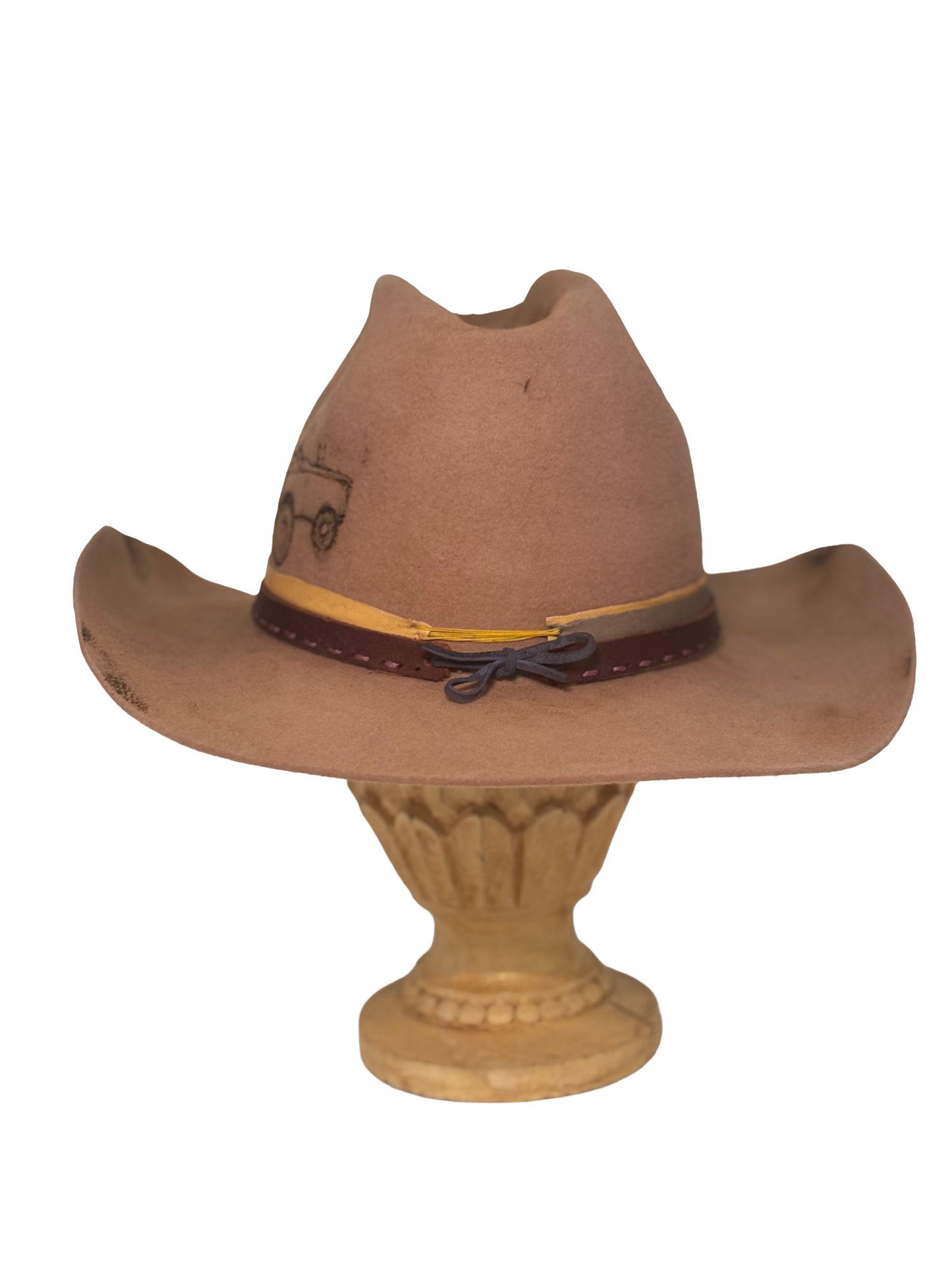 Rosey Truck- Handmade Felt Hat