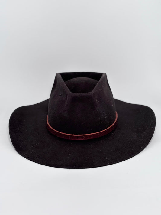 Steel Gray Coffin- Custom Felt Hat
