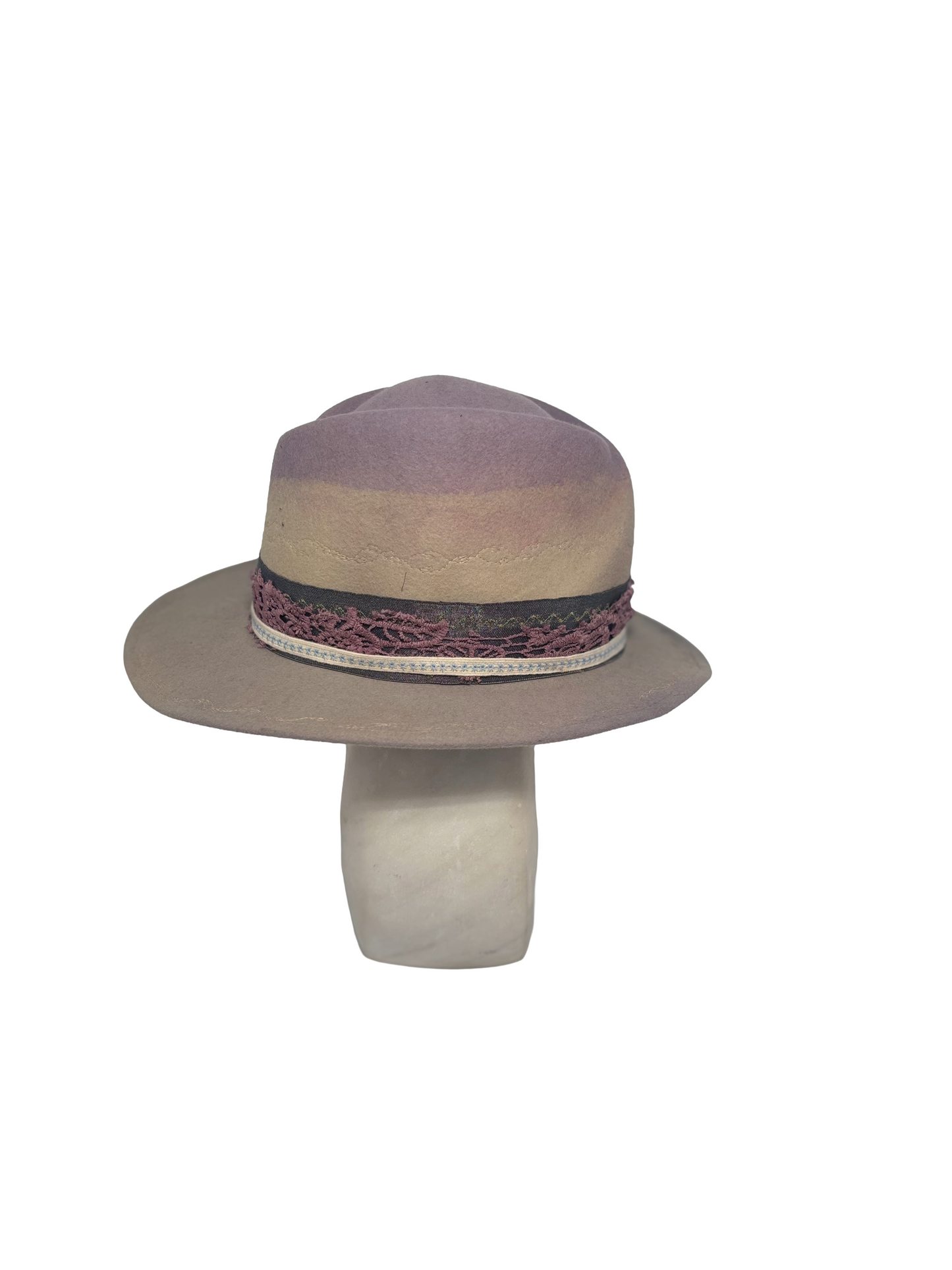 Asymmetrical Hand-dyed- Custom Milliner Hat