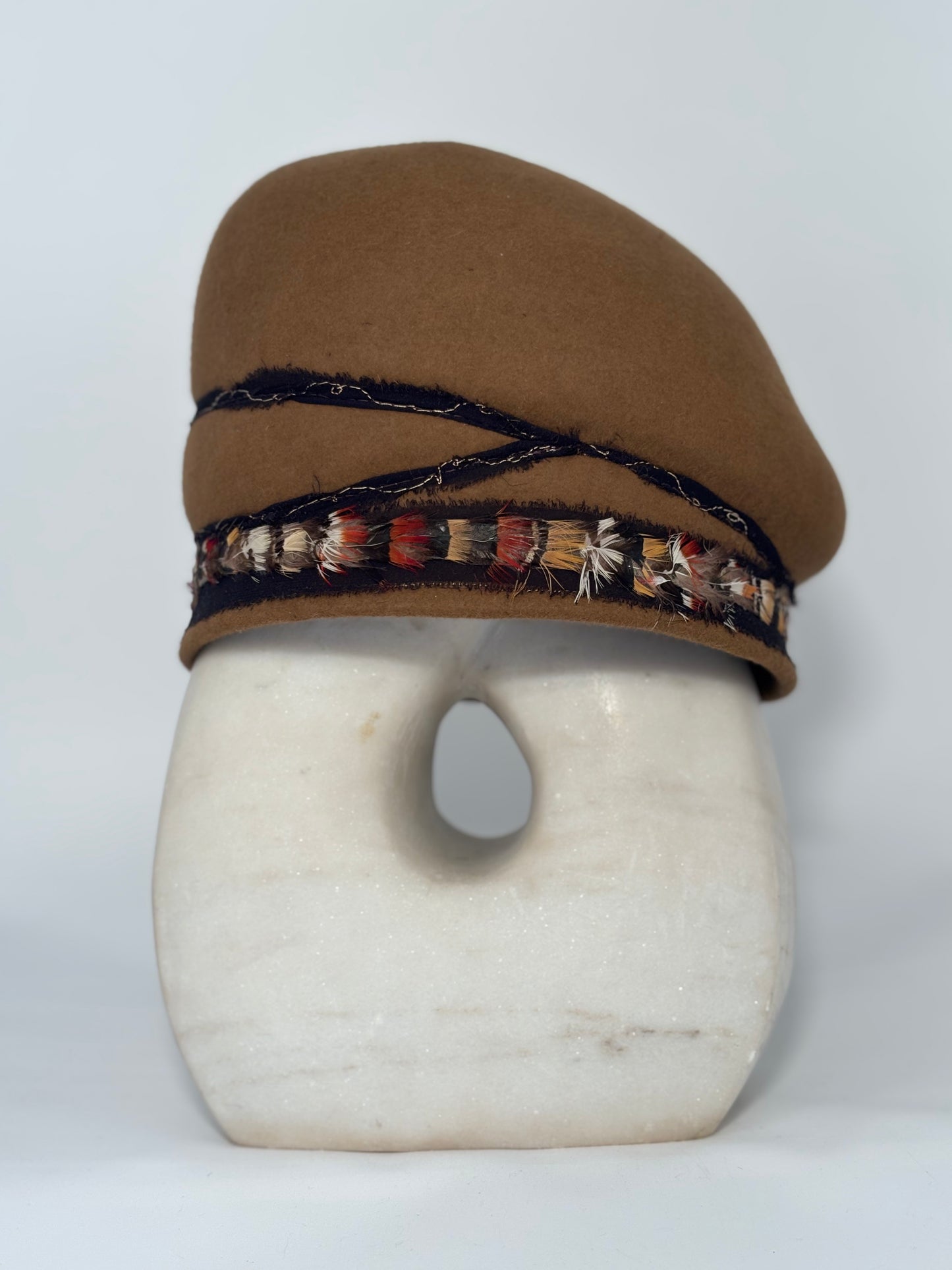 Beret Style Milliner Felt Hat