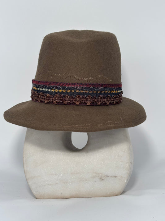 Olive Asymmetrical - Milliner Felt